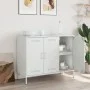 Kaltgewalzter weißer Stahlschrank 100,5x39x79 cm von , Sideboards - Ref: Foro24-843029, Preis: 144,33 €, Rabatt: %