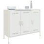 Kaltgewalzter weißer Stahlschrank 100,5x39x79 cm von , Sideboards - Ref: Foro24-843029, Preis: 157,35 €, Rabatt: %