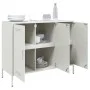 Kaltgewalzter weißer Stahlschrank 100,5x39x79 cm von , Sideboards - Ref: Foro24-843029, Preis: 144,33 €, Rabatt: %