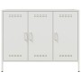Kaltgewalzter weißer Stahlschrank 100,5x39x79 cm von , Sideboards - Ref: Foro24-843029, Preis: 157,35 €, Rabatt: %
