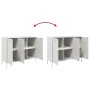 Cold-rolled white steel sideboard 100.5x39x79 cm by , Sideboards - Ref: Foro24-843029, Price: 157,28 €, Discount: %