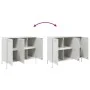 Cold-rolled white steel sideboard 100.5x39x79 cm by , Sideboards - Ref: Foro24-843029, Price: 144,33 €, Discount: %