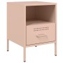 Nachttisch 2 Stück kaltgewalzter Stahl in Rosa 36x39x50,5cm von , Nachttische - Ref: Foro24-843057, Preis: 111,45 €, Rabatt: %