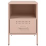 Mesita de noche 2 uds acero laminado en frío rosa 36x39x50,5cm de , Mesitas de noche - Ref: Foro24-843057, Precio: 111,39 €