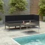 3-piece garden furniture set and gray synthetic rattan cushions by vidaXL, Garden sets - Ref: Foro24-310204, Price: 246,31 €,...