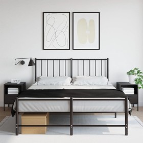 Mesita de noche acero laminado en frío negro 36x39x50,5 cm de , Mesitas de noche - Ref: Foro24-843055, Precio: 105,60 €, Desc...