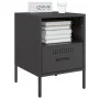 Bedside table made of cold-rolled black steel, 36x39x50.5 cm by , Nightstands - Ref: Foro24-843055, Price: 104,40 €, Discount: %