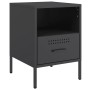 Nachttisch aus schwarzem kaltgewalztem Stahl, 36x39x50,5 cm. von , Nachttische - Ref: Foro24-843055, Preis: 105,60 €, Rabatt: %