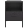 Bedside table made of cold-rolled black steel, 36x39x50.5 cm by , Nightstands - Ref: Foro24-843055, Price: 104,40 €, Discount: %