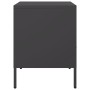 Nachttisch aus schwarzem kaltgewalztem Stahl, 36x39x50,5 cm. von , Nachttische - Ref: Foro24-843055, Preis: 105,60 €, Rabatt: %