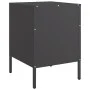 Bedside table made of cold-rolled black steel, 36x39x50.5 cm by , Nightstands - Ref: Foro24-843055, Price: 104,40 €, Discount: %