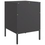 Nachttisch aus schwarzem kaltgewalztem Stahl, 36x39x50,5 cm. von , Nachttische - Ref: Foro24-843055, Preis: 105,60 €, Rabatt: %
