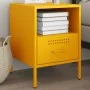 Cold-rolled steel yellow bedside table 36x39x50.5 cm by , Nightstands - Ref: Foro24-843060, Price: 73,58 €, Discount: %