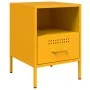 Cold-rolled steel yellow bedside table 36x39x50.5 cm by , Nightstands - Ref: Foro24-843060, Price: 73,58 €, Discount: %