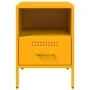 Cold-rolled steel yellow bedside table 36x39x50.5 cm by , Nightstands - Ref: Foro24-843060, Price: 73,58 €, Discount: %