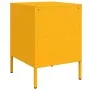 Cold-rolled steel yellow bedside table 36x39x50.5 cm by , Nightstands - Ref: Foro24-843060, Price: 73,58 €, Discount: %