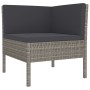 3-teiliges Gartenmöbel-Set und graue synthetische Rattankissen von vidaXL, Gartensets - Ref: Foro24-310204, Preis: 249,99 €, ...