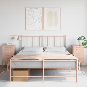 Bedside tables 2 units cold-rolled steel pink 36x39x68 cm by , Nightstands - Ref: Foro24-843081, Price: 168,38 €, Discount: %