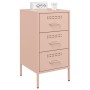 Nachttische, 2 Stück, kaltgewalzter Stahl, rosa, 36x39x68 cm. von , Nachttische - Ref: Foro24-843081, Preis: 170,38 €, Rabatt: %