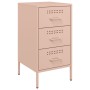 Nachttische, 2 Stück, kaltgewalzter Stahl, rosa, 36x39x68 cm. von , Nachttische - Ref: Foro24-843081, Preis: 170,38 €, Rabatt: %