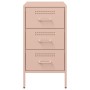 Nachttische, 2 Stück, kaltgewalzter Stahl, rosa, 36x39x68 cm. von , Nachttische - Ref: Foro24-843081, Preis: 170,38 €, Rabatt: %
