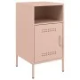 Bedside tables 2 units cold-rolled steel pink 36x39x68 cm by , Nightstands - Ref: Foro24-843069, Price: 113,56 €, Discount: %