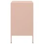 Bedside tables 2 units cold-rolled steel pink 36x39x68 cm by , Nightstands - Ref: Foro24-843069, Price: 113,56 €, Discount: %