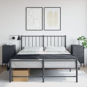 Nachttische, 2 Stück, anthrazitgraues Stahl, 36x39x68 cm. von , Nachttische - Ref: Foro24-843083, Preis: 168,42 €, Rabatt: %