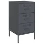 Nightstands 2 units anthracite gray steel 36x39x68 cm by , Nightstands - Ref: Foro24-843083, Price: 170,38 €, Discount: %