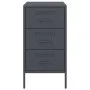 Nightstands 2 units anthracite gray steel 36x39x68 cm by , Nightstands - Ref: Foro24-843083, Price: 170,38 €, Discount: %