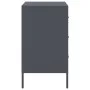 Nightstands 2 units anthracite gray steel 36x39x68 cm by , Nightstands - Ref: Foro24-843083, Price: 170,38 €, Discount: %