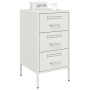 Nachttisch aus kaltgewalztem Stahl in Weiß 36x39x68 cm von , Nachttische - Ref: Foro24-843088, Preis: 92,17 €, Rabatt: %