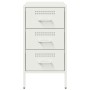 Nachttisch aus kaltgewalztem Stahl in Weiß 36x39x68 cm von , Nachttische - Ref: Foro24-843088, Preis: 92,17 €, Rabatt: %