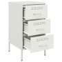 Nachttisch aus kaltgewalztem Stahl in Weiß 36x39x68 cm von , Nachttische - Ref: Foro24-843088, Preis: 92,17 €, Rabatt: %