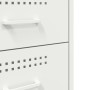 Mesita de noche acero laminado en frío blanco 36x39x68 cm de , Mesitas de noche - Ref: Foro24-843088, Precio: 92,12 €