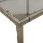 Garden table and 5-piece chair set with gray synthetic rattan cushions. by , Garden sets - Ref: Foro24-3276894, Price: 646,72...