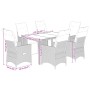 Garden table and chairs set, 7 pieces with brown PE rattan cushions. by , Garden sets - Ref: Foro24-3276918, Price: 816,25 €,...
