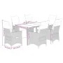 Garden table and chairs set, 7 pieces with brown PE rattan cushions. by , Garden sets - Ref: Foro24-3276918, Price: 801,38 €,...