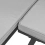 Garden bench with 3-piece cushions, steel frame with black powder coating. by , Garden sets - Ref: Foro24-3283650, Price: 251...