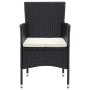 Sillas de comedor para jardín 4 unidades ratán sintético negro by vidaXL, Garden chairs - Ref: Foro24-310562, Price: 200,33 €...