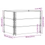 Pallet necklaces, 3 units, solid pine wood, 80x60 cm by , Loading platforms and pallets - Ref: Foro24-3295362, Price: 95,25 €...