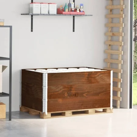 Pallet necklaces 3 units solid pine wood brown 120x80 cm by , Loading platforms and pallets - Ref: Foro24-3295369, Price: 125...
