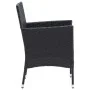 Esstischstühle für den Garten, 4 Stück, aus schwarzem synthetischem Rattan. von vidaXL, Gartenstühle - Ref: Foro24-310562, Pr...