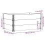Palettenhalsketten 3 Stück Massivholz Kiefer braun 120x80 cm von , Ladeplattformen und Paletten - Ref: Foro24-3295369, Preis:...