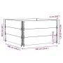 Pallet necklaces 3 units solid gray pine wood 100x100 cm by , Loading platforms and pallets - Ref: Foro24-3295376, Price: 103...