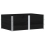 Collares de palets 3 uds madera maciza de pino negro 150x100 cm