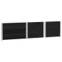 Pallet necklaces 3 units solid black pine wood 150x100 cm by , Loading platforms and pallets - Ref: Foro24-3295383, Price: 13...