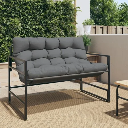 Garden bench with anthracite steel cushion 113 cm by , garden benches - Ref: Foro24-4009299, Price: 164,57 €, Discount: %
