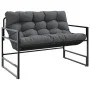 Garden bench with anthracite steel cushion 113 cm by , garden benches - Ref: Foro24-4009299, Price: 164,57 €, Discount: %