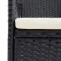 Esstischstühle für den Garten, 4 Stück, aus schwarzem synthetischem Rattan. von vidaXL, Gartenstühle - Ref: Foro24-310562, Pr...
